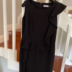 Calvin Klein black lined dress Size 12